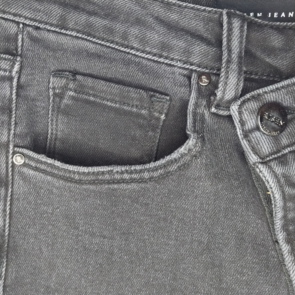 Risen Women's High Rise Crossover Girlfriend Jeans - Picture 7 of 11